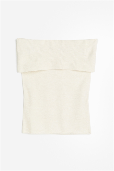 Трикотажный топ без плеч 1207242002 - Фото 13649000