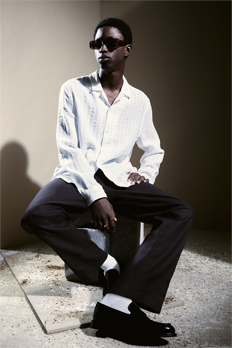 Курортная рубашка с жаккардовым плетением Regular Fit 1264827002 - Фото 13649296