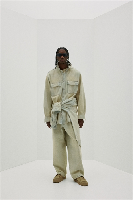 Джинсовая рубашка Oversized Fit 1265304001 - Фото 13649773