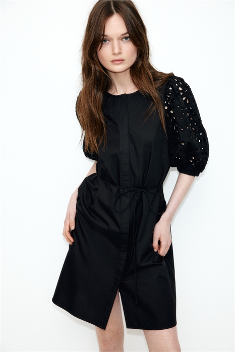 Платье с рукавами Broderie anglaise 1275625003 - Фото 13650783