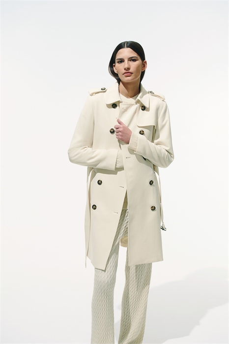 Двубортный тренчкот 1037529010 - Фото 13651397