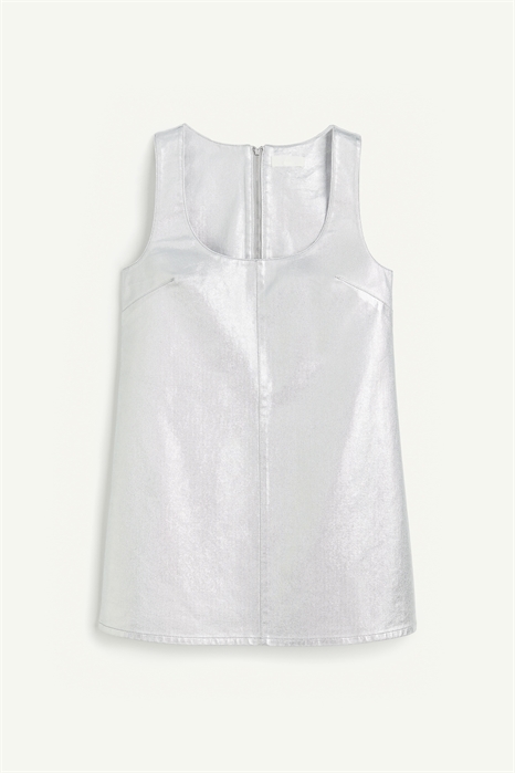 Мерцающее металлическое джинсовое платье 1229361001 - Фото 13651566