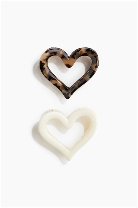 Когти для волос в форме сердца 2 шт. 1282503001 - Фото 13652887