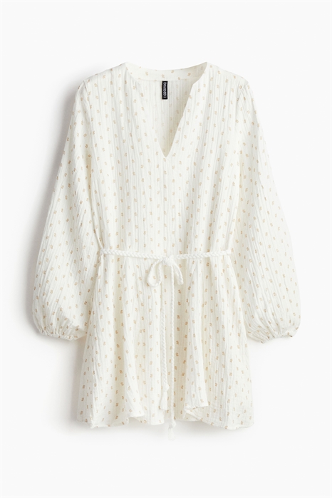 Платье с воздушными рукавами на завязках 1224180005 - Фото 13653994