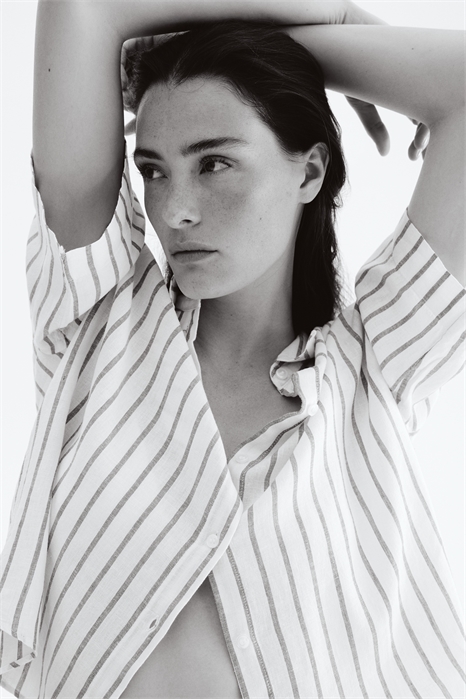 Рубашка из льняного бленда 1256936004 - Фото 13654985