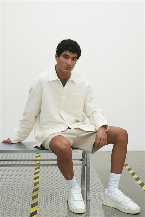 Свободный крой матовой рубашки 1261703002 - Фото 13655047