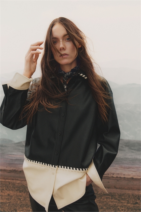 Рубашка цвета блока с покрытием 1272740001 - Фото 13656089