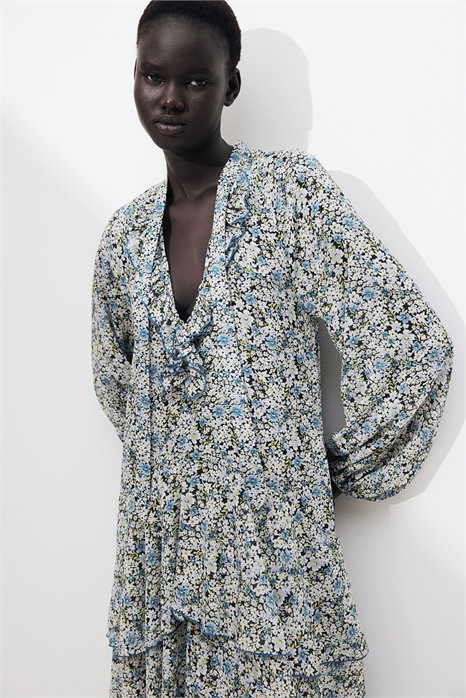 Платье макси с воланами 1268142001 - Фото 13656500