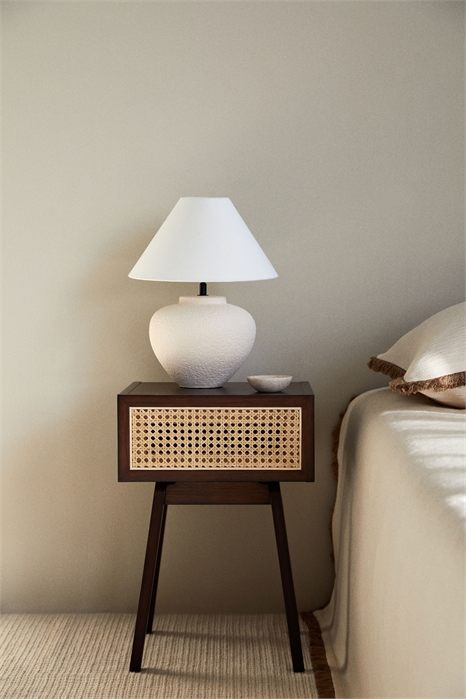 Прикроватная тумба с ящиком из ротанга 0877320002 - Фото 13656674