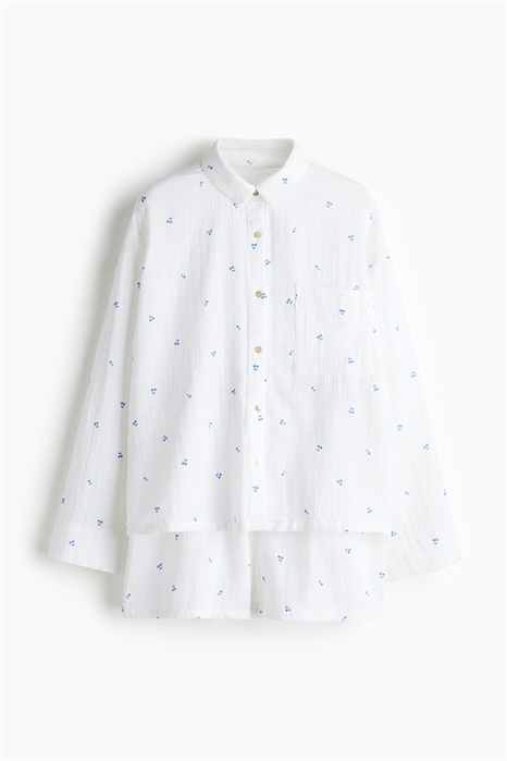 Пижамная рубашка и шорты 1224147022 - Фото 13657437