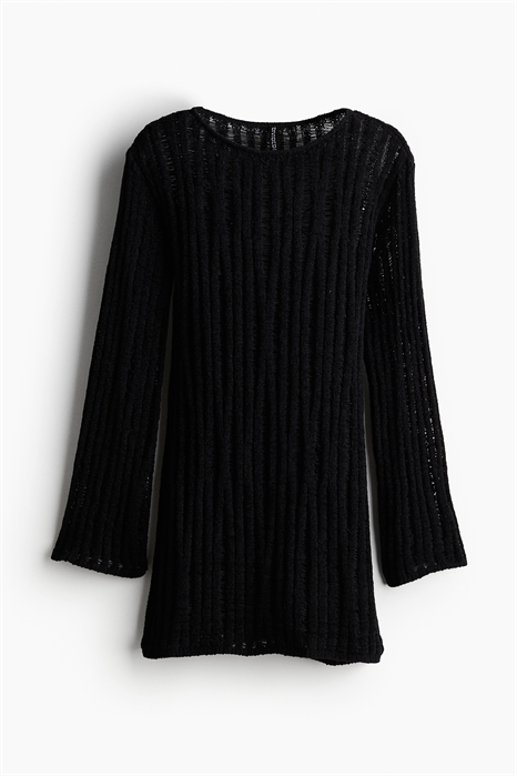 Трикотажное мини-платье с лестничным швом 1231876002 - Фото 13658136