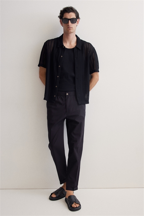 Укороченные брюки Regular Fit из хлопка 1275593005 - Фото 13662049