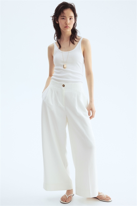 Широкие брюки длиной до щиколотки 1283192006 - Фото 13662555