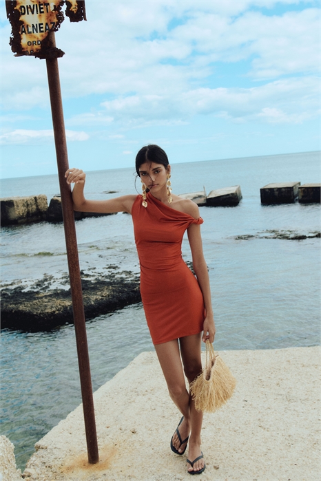 Драпированное платье 1285296005 - Фото 13662824