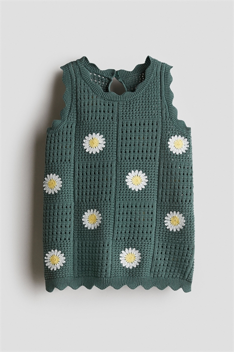 Платье с вязаным узором 1285808002 - Фото 13662857