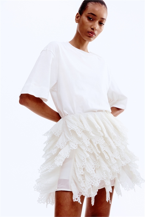 Хлопковая футболка оверсайз 1290449005 - Фото 13663297