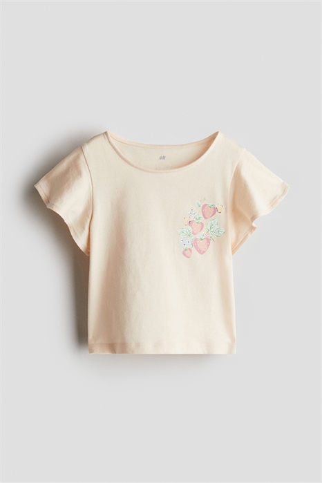 Хлопковый топ с рукавами-воланами 1290744006 - Фото 13663344