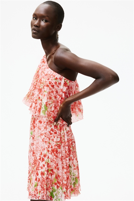 Плиссированное платье на одно плечо 1291653001 - Фото 13663392