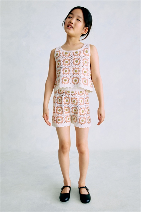 Хлопковые вязаные шорты 1291753001 - Фото 13663420