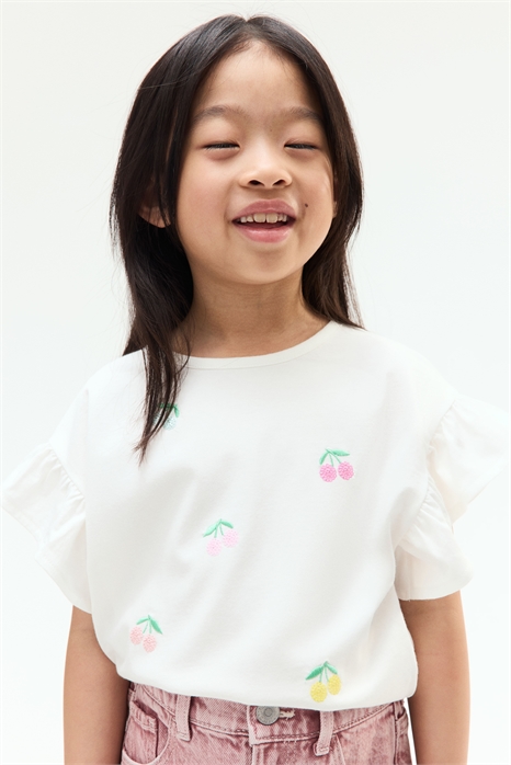 Топ из хлопка с пайетками 1295489001 - Фото 13663676