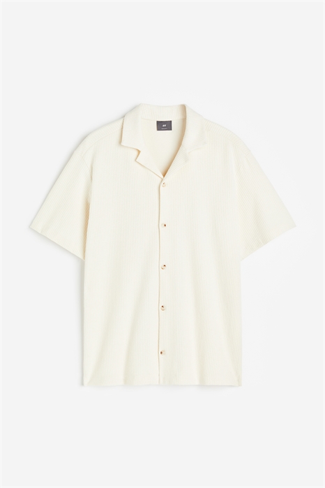 Повседневная рубашка с вафельной текстурой в обычном крое 1215503001 - Фото 13664481