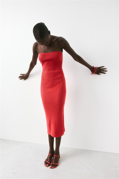 Трикотажное платье-труба 1155541012 - Фото 13666506