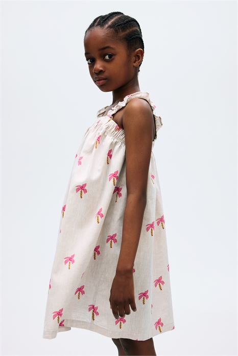 Платье из льняного бленда 1285400002 - Фото 13666774