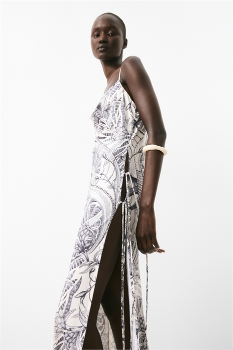 Платье с боковыми разрезами на бретелях 1295799001 - Фото 13667100