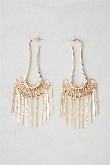 Серьги-пусеты с бахромой 1298188002 - Фото 13667160