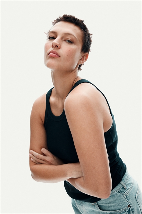 Майка в рубчик 0882925083 - Фото 13667734