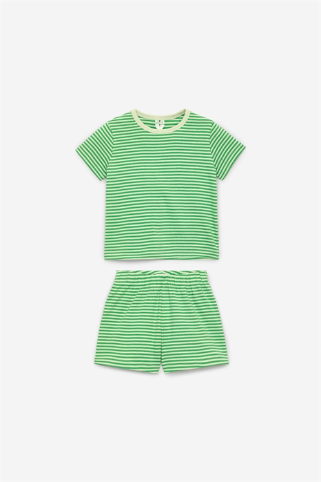 Короткий пижамный комплект из джерси 0908267037 - Фото 13669163