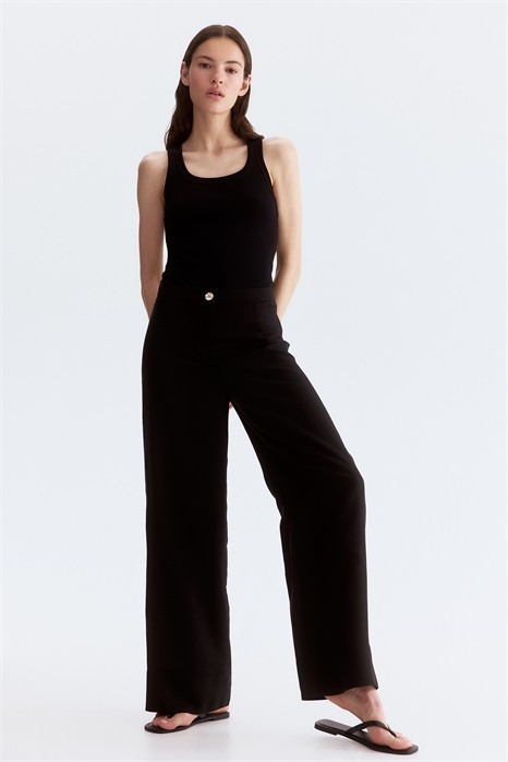 Брюки из льняной смеси 1259101006 - Фото 13669445