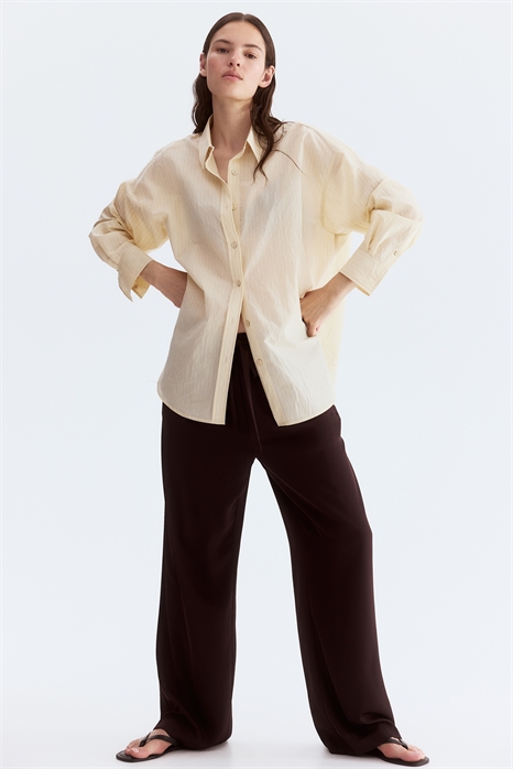 Брюки из саржи с рисунком 1283190001 - Фото 13669936