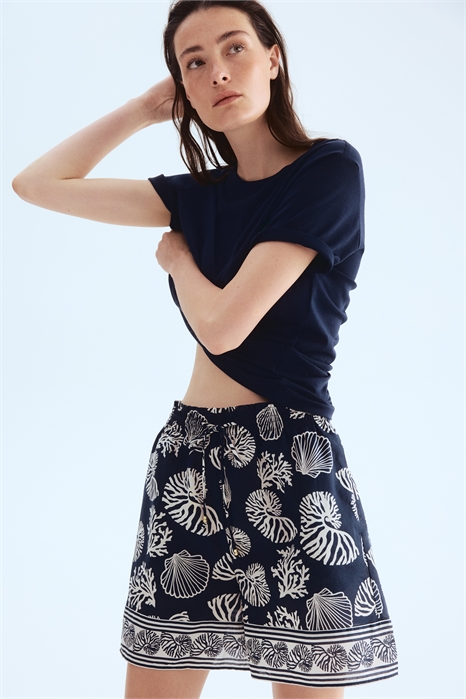 Принтованные шорты на бретельках 1283194007 - Фото 13669976