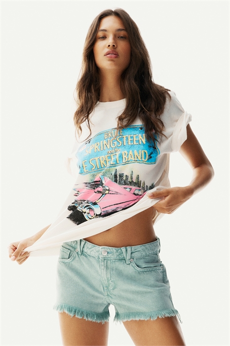 Джинсовые шорты с потертостями 1292847001 - Фото 13670520