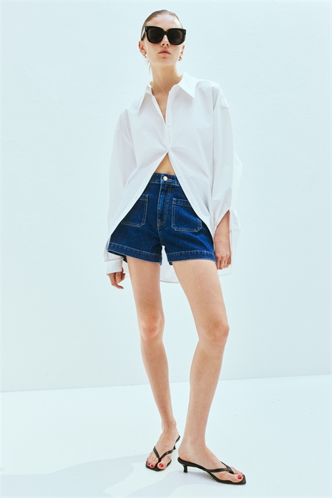 Джинсовые шорты 1280472004 - Фото 13671744