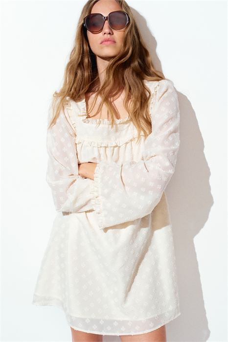 Платье из тонкого плуметика 1284004001 - Фото 13671888