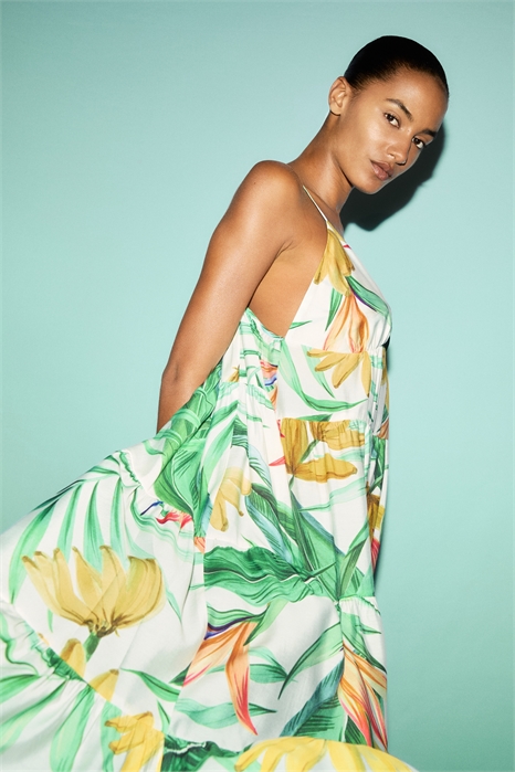 Многоярусное платье макси 1290395001 - Фото 13672115