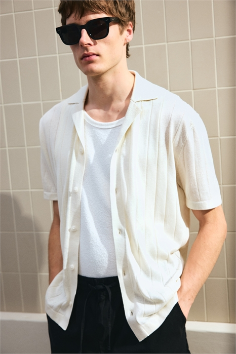 Курортная рубашка из льняного бленда Regular Fit 1286182001 - Фото 13675642