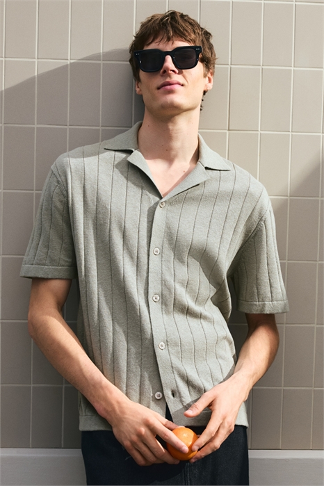 Курортная рубашка из льняного бленда Regular Fit 1286182002 - Фото 13675648