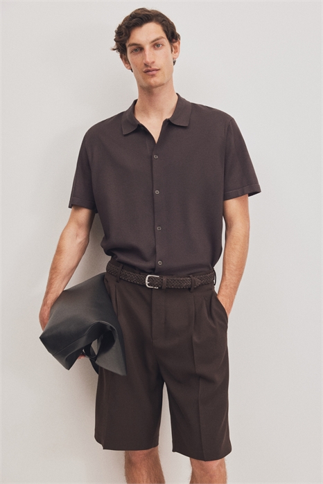 Рубашка из тонкого трикотажа Regular Fit 1286240002 - Фото 13675701