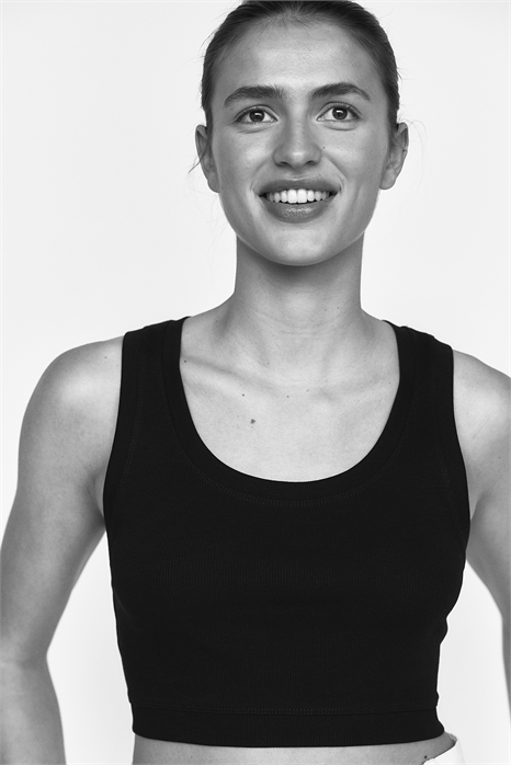 Кроп-топ в рубчик хлопок 1287221001 - Фото 13675744