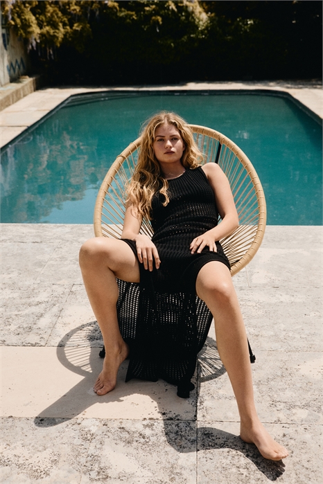 Пляжное платье из пуантельевой вязки 1289170001 - Фото 13675913