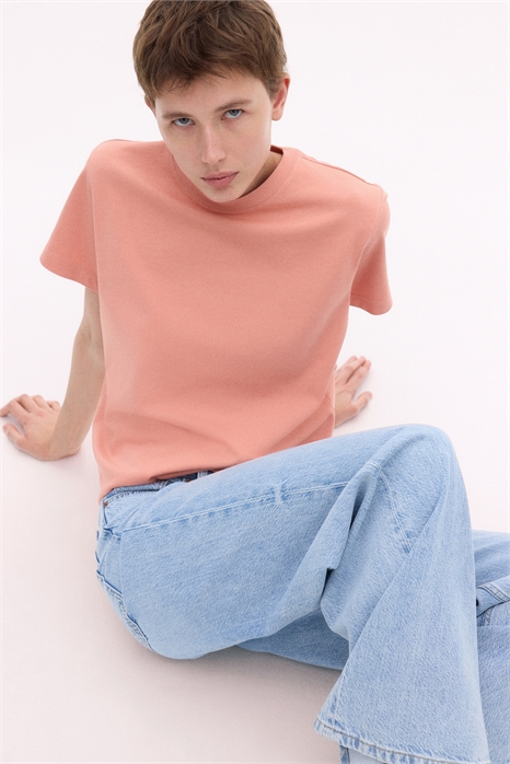 Хлопковая футболка оверсайз 1290372009 - Фото 13676187