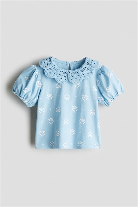 Топ с вязаным воротником 1293796003 - Фото 13676750