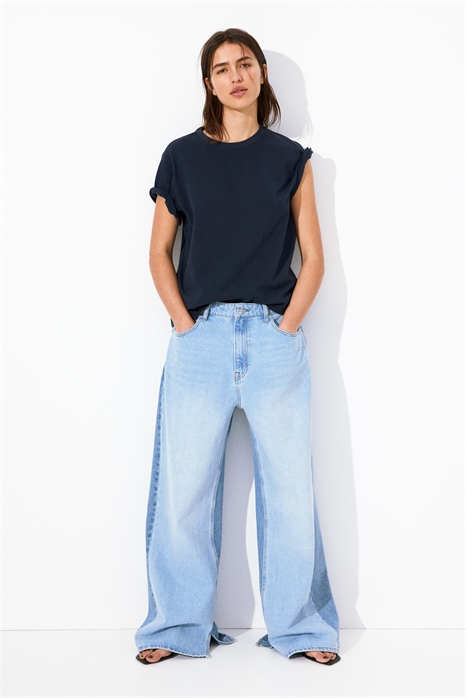 Хлопковая футболка оверсайз 1290372005 - Фото 13677934