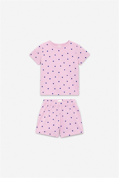 Короткий пижамный комплект из джерси 0908267040 - Фото 13680683