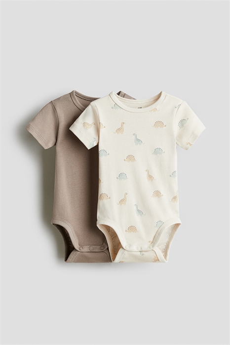 Боди с короткими рукавами в упаковке из 2 штук 1159373017 - Фото 13680803