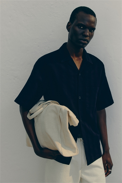 Текстурированная курортная рубашка Regular Fit 1282143003 - Фото 13681579