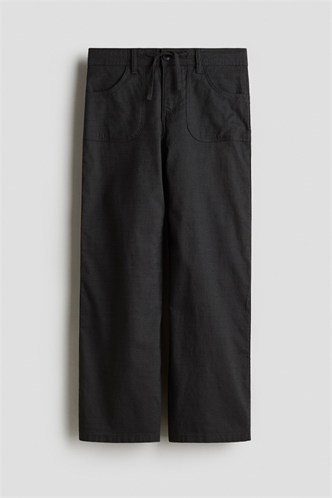 Широкие хлопковые брюки 1288890002 - Фото 13682039